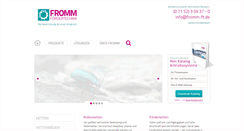 Desktop Screenshot of fromm-ft.de